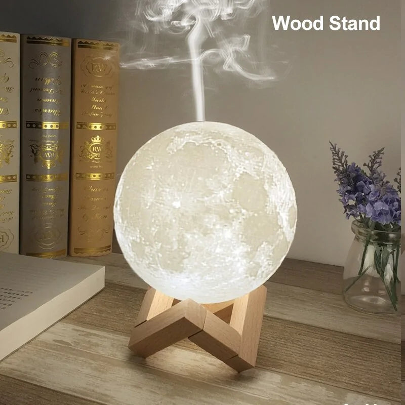Ultrasonic Moon Air Humidifier with LED Night Lamp - Kim’s Signature Beauty & Accessories
