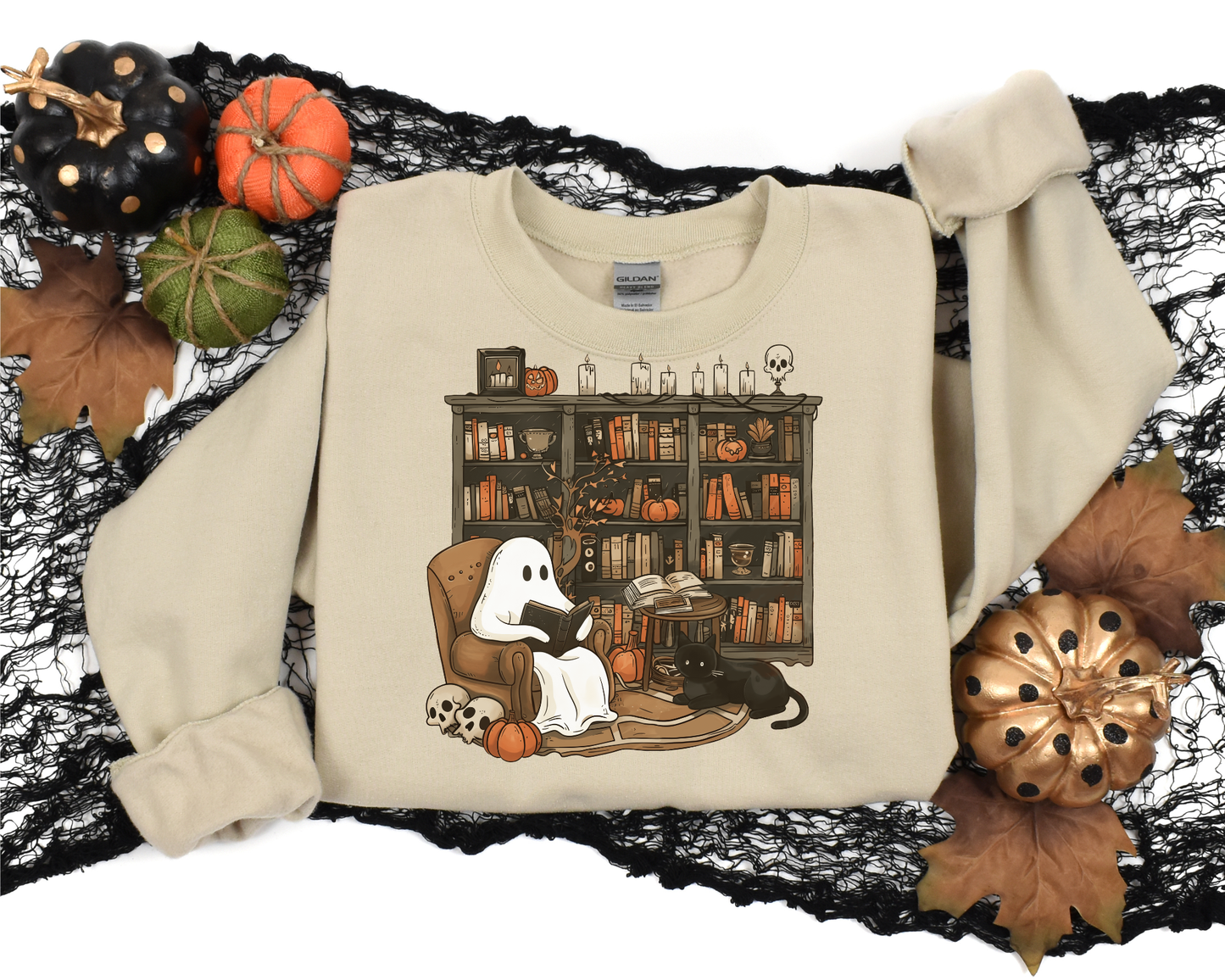 Spooky Reads & Cozy Vibes Sweatshirt - Kim’s Signature Beauty & Accessories