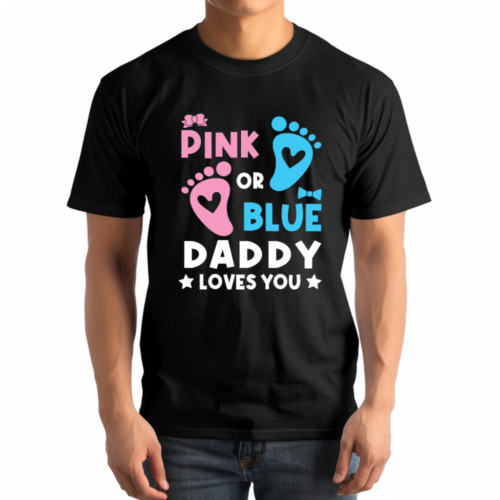 Pink or Blue Daddy | Unisex Heavy Cotton Tee - Kim’s Signature Beauty & Accessories (Store description)
