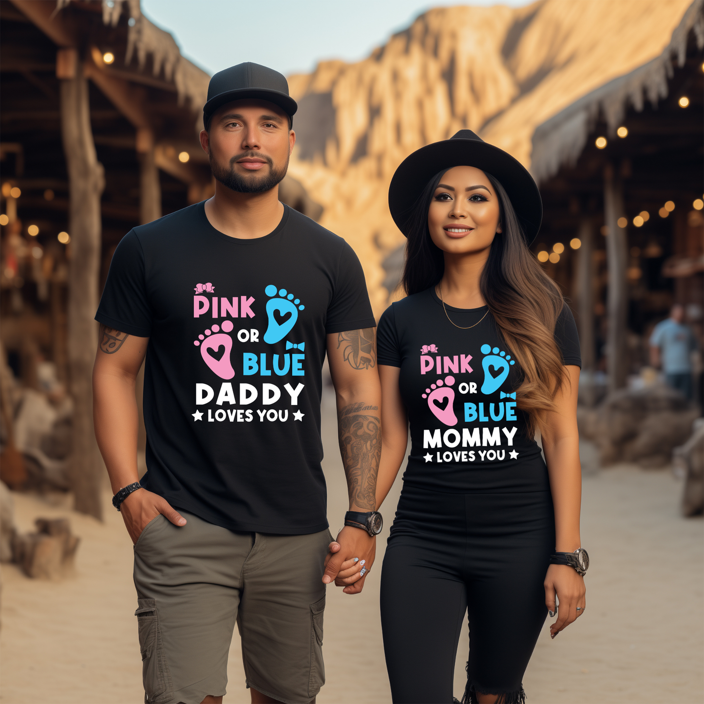 Pink or Blue Daddy | Unisex Heavy Cotton Tee - Kim’s Signature Beauty & Accessories (Store description)