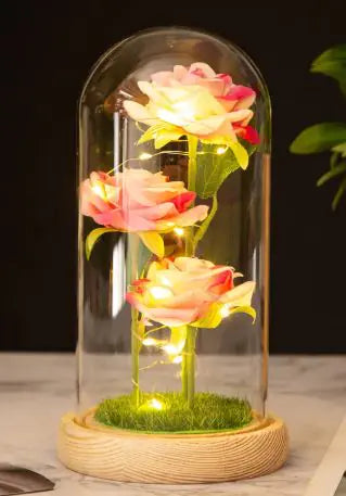 Eternal Love Rose Dome with LED Lights - Kim’s Signature Beauty & Accessories