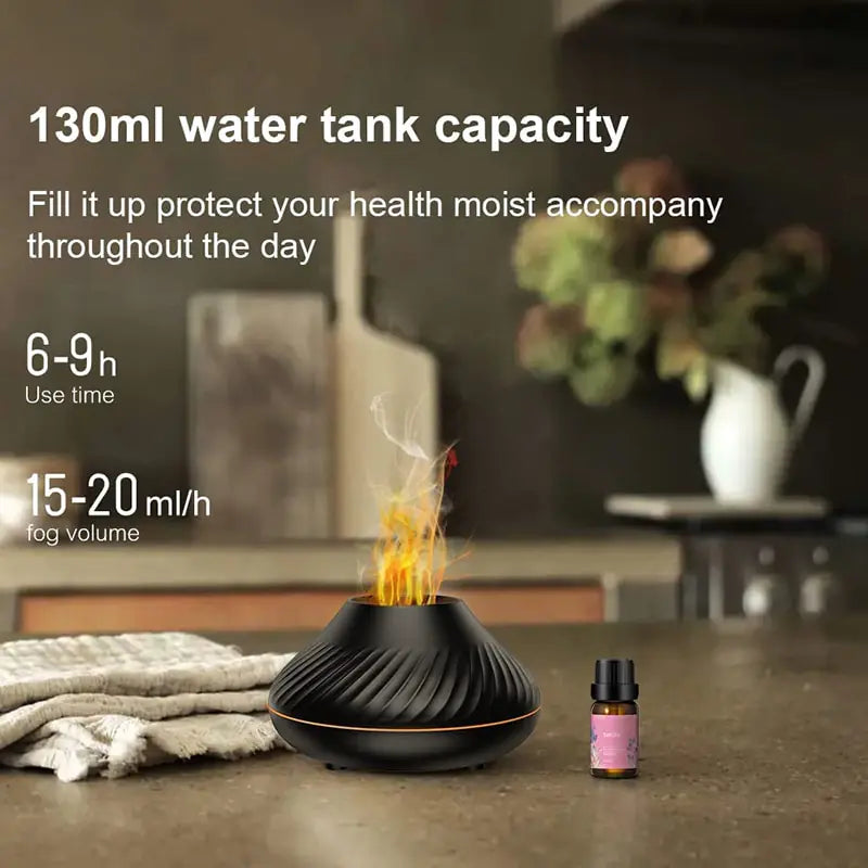 7 Color Flame Humidifier - Kim’s Signature Beauty & Accessories (Store description)
