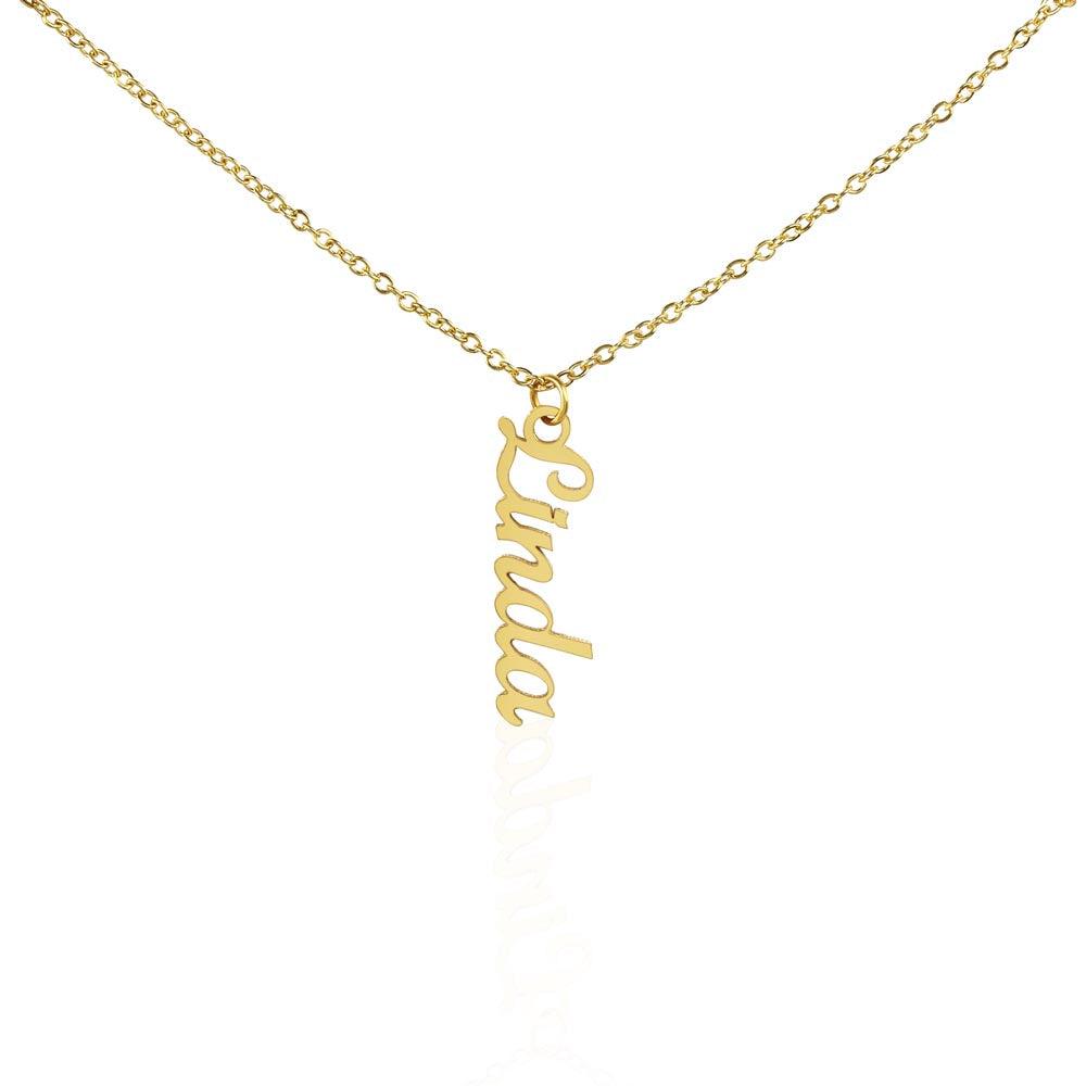 Verticle Name Necklace - Kim’s Signature Beauty & Accessories