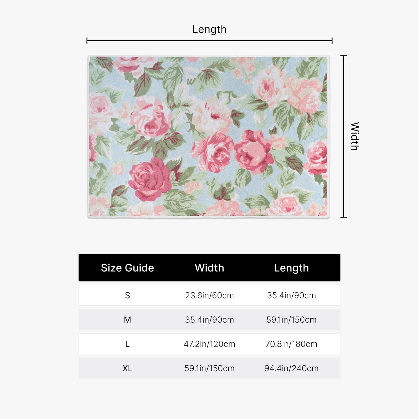 Vintage Floral Rug - Kim’s Signature Beauty & Accessories