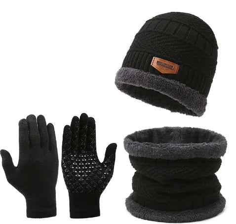 Winter Scarf Gloves Three-piece Set - Kim’s Signature Beauty & Accessories