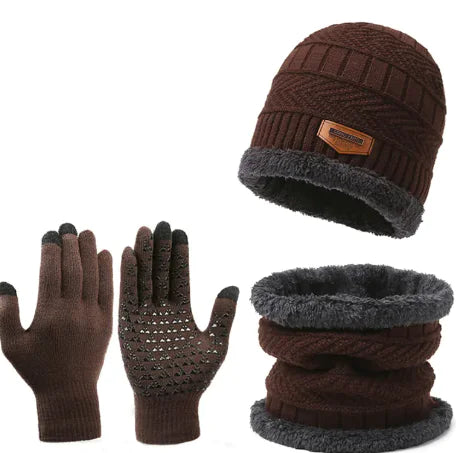 Winter Scarf Gloves Three-piece Set - Kim’s Signature Beauty & Accessories (Store description)