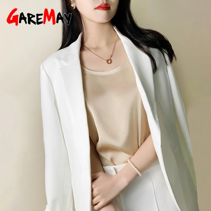 Women's Sleeveless Satin Blouse - Kim’s Signature Beauty & Accessories