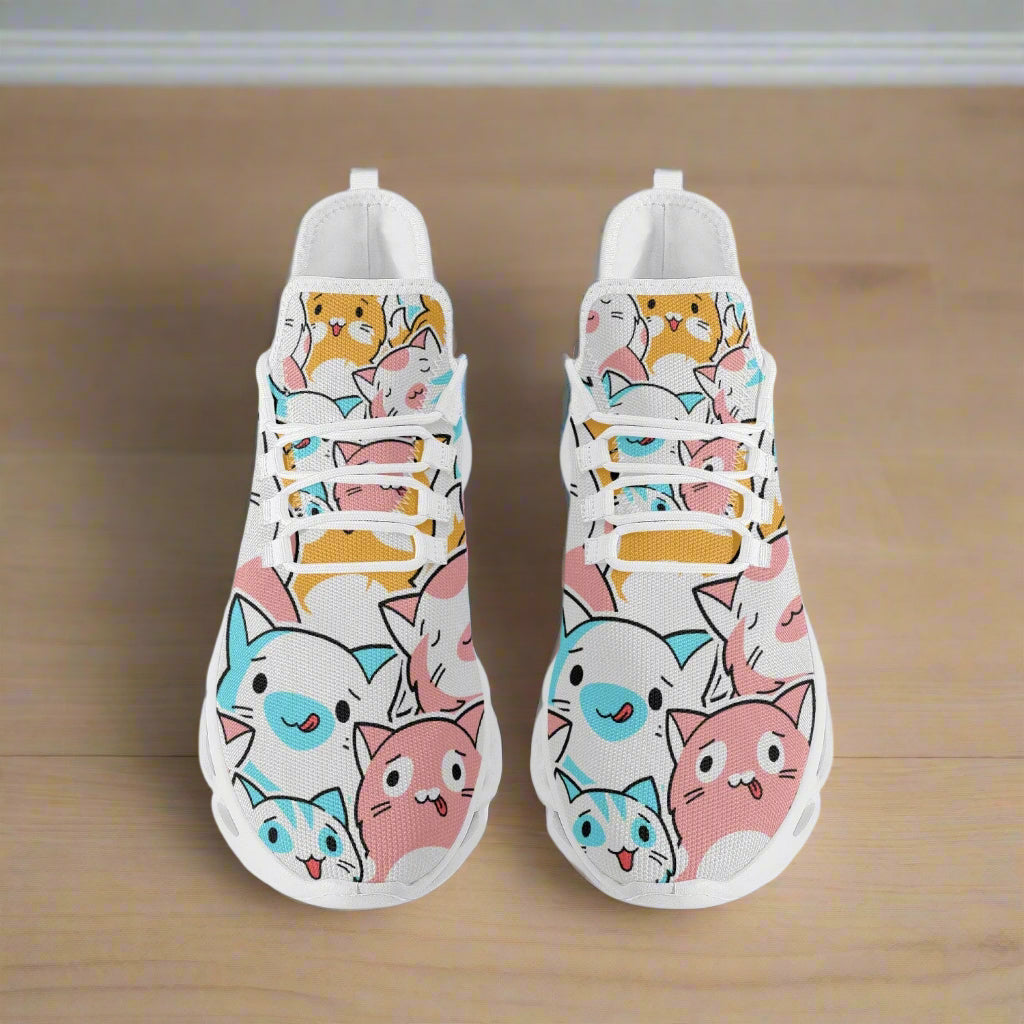 Playful Cat Sneakers – Lightweight Comfort for Cat Lovers - Kim’s Signature Beauty & Accessories