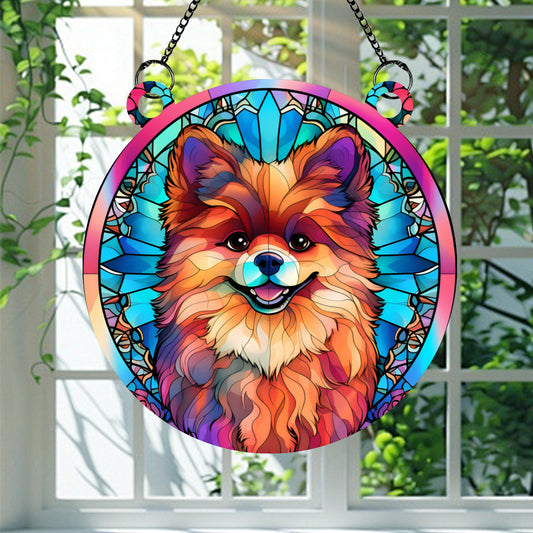 Pomerainian Stained glass - Kim’s Signature Beauty & Accessories