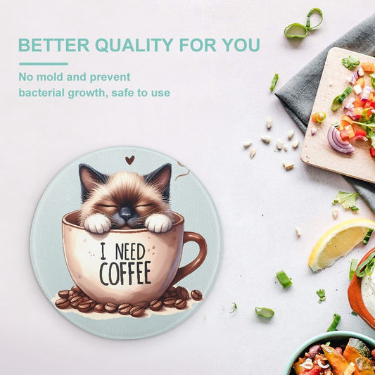 Coffee Love Tempered Glass Cutting Board - Kim’s Signature Beauty & Accessories