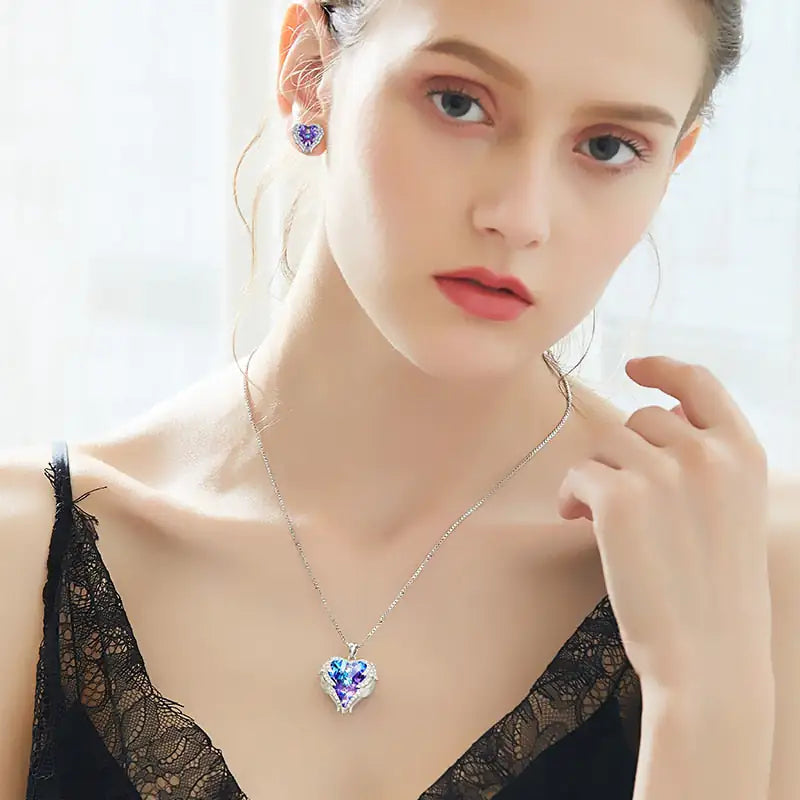Heart Crystal Necklace - Kim’s Signature Beauty & Accessories