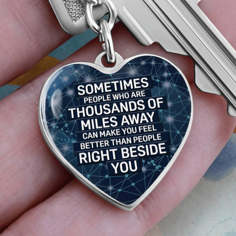 Thousand Miles Away | Keychain - Kim’s Signature Beauty & Accessories (Store description)