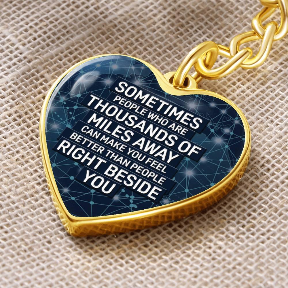 Thousand Miles Away | Keychain - Kim’s Signature Beauty & Accessories (Store description)