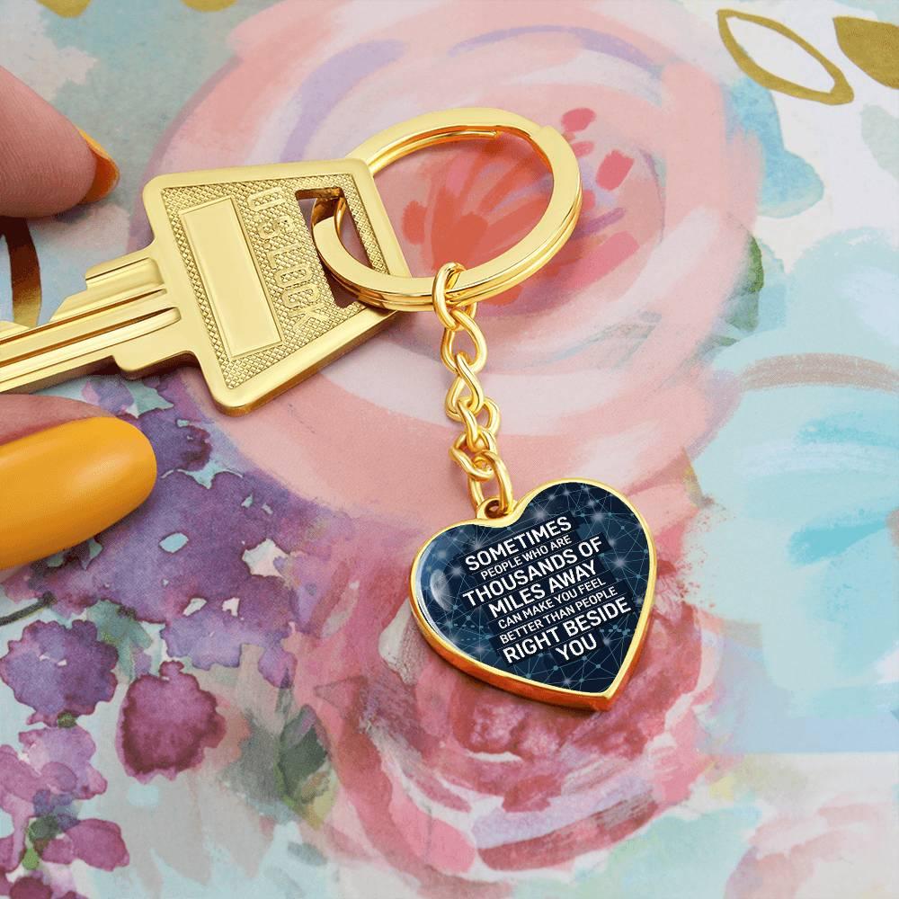 Thousand Miles Away | Keychain - Kim’s Signature Beauty & Accessories (Store description)