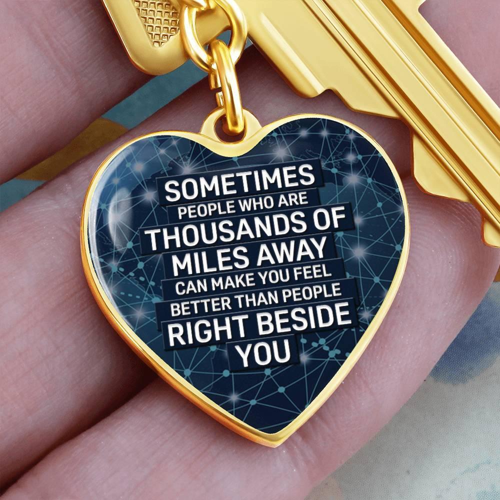 Thousand Miles Away | Keychain - Kim’s Signature Beauty & Accessories (Store description)