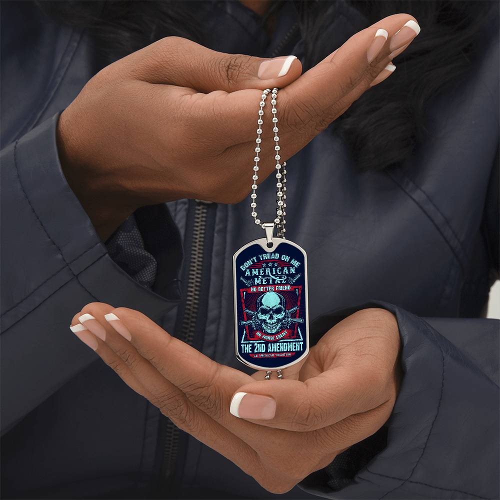 Don't Tread on Me Dog tag - Kim’s Signature Beauty & Accessories