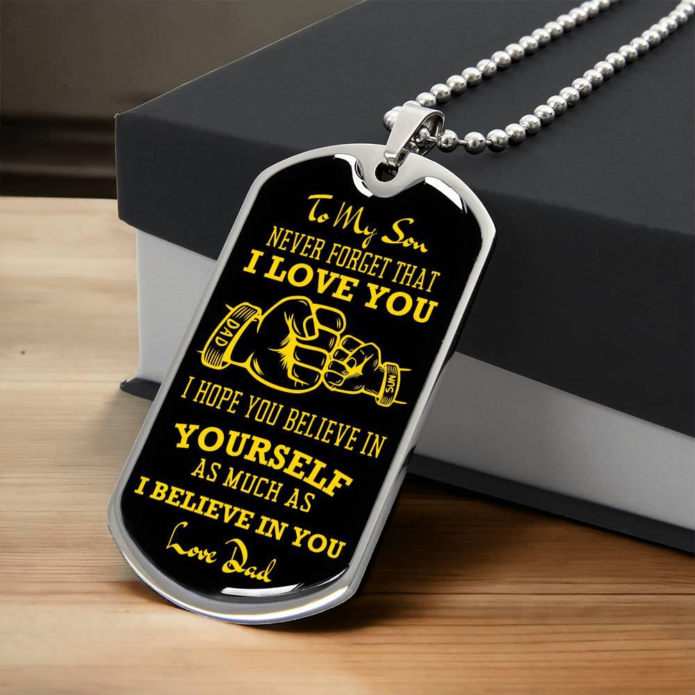 Father-Son Fist | Dog Tag - Kim’s Signature Beauty & Accessories (Store description)