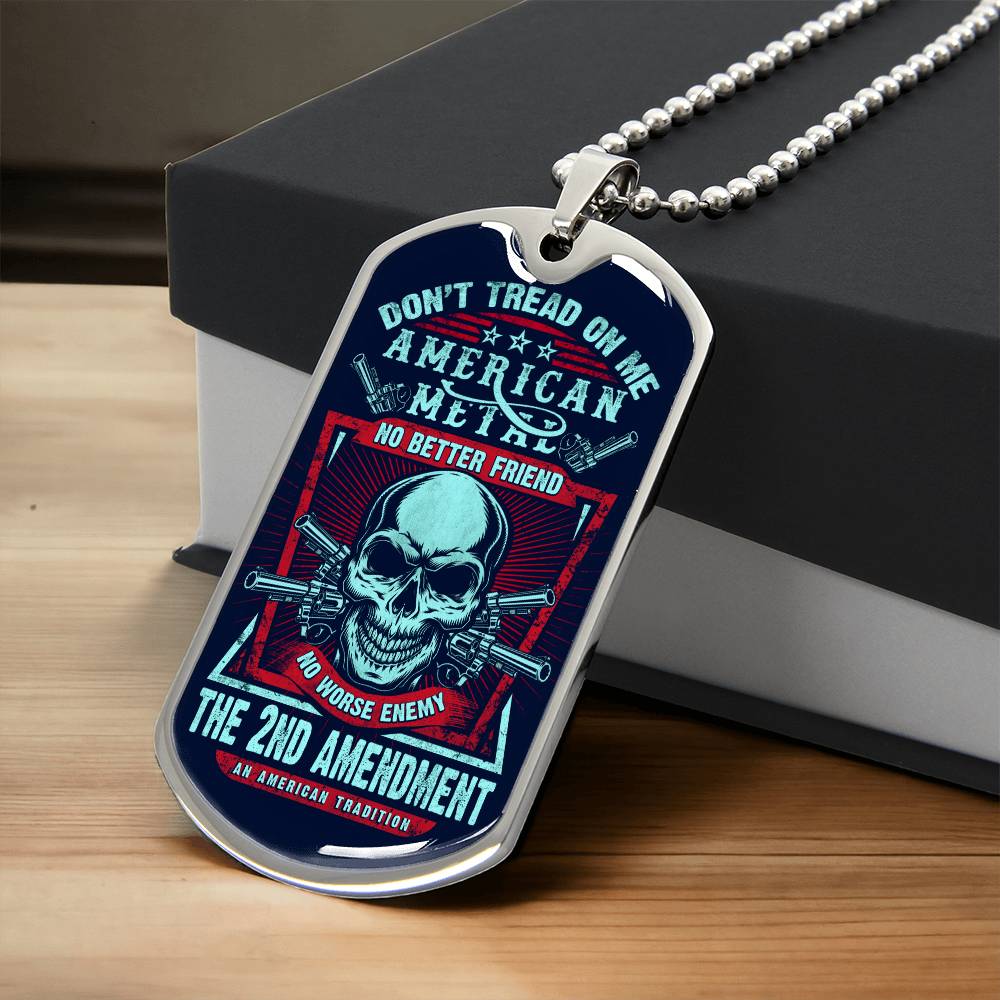 Don't Tread on Me Dog tag - Kim’s Signature Beauty & Accessories