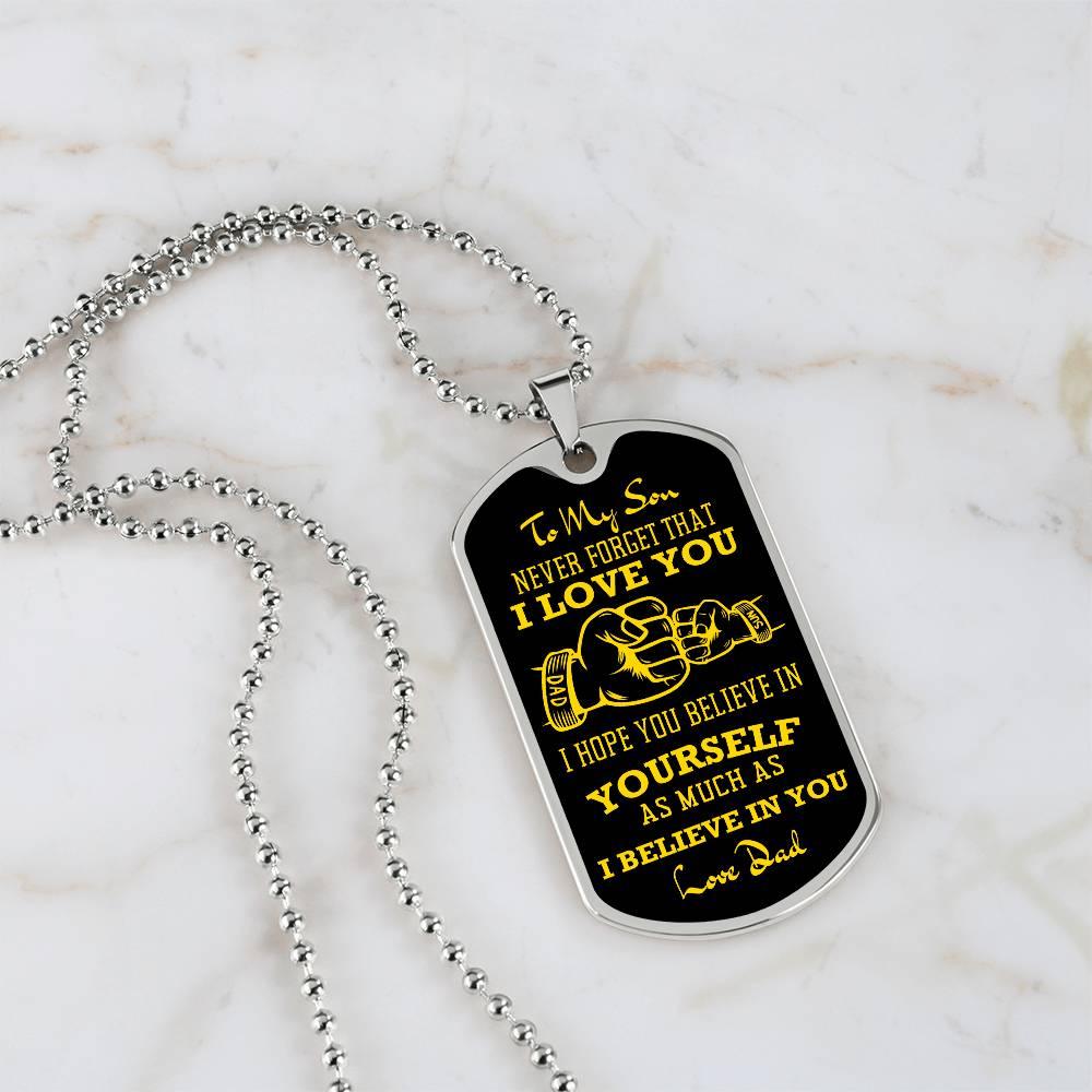 Father-Son Fist | Dog Tag - Kim’s Signature Beauty & Accessories (Store description)