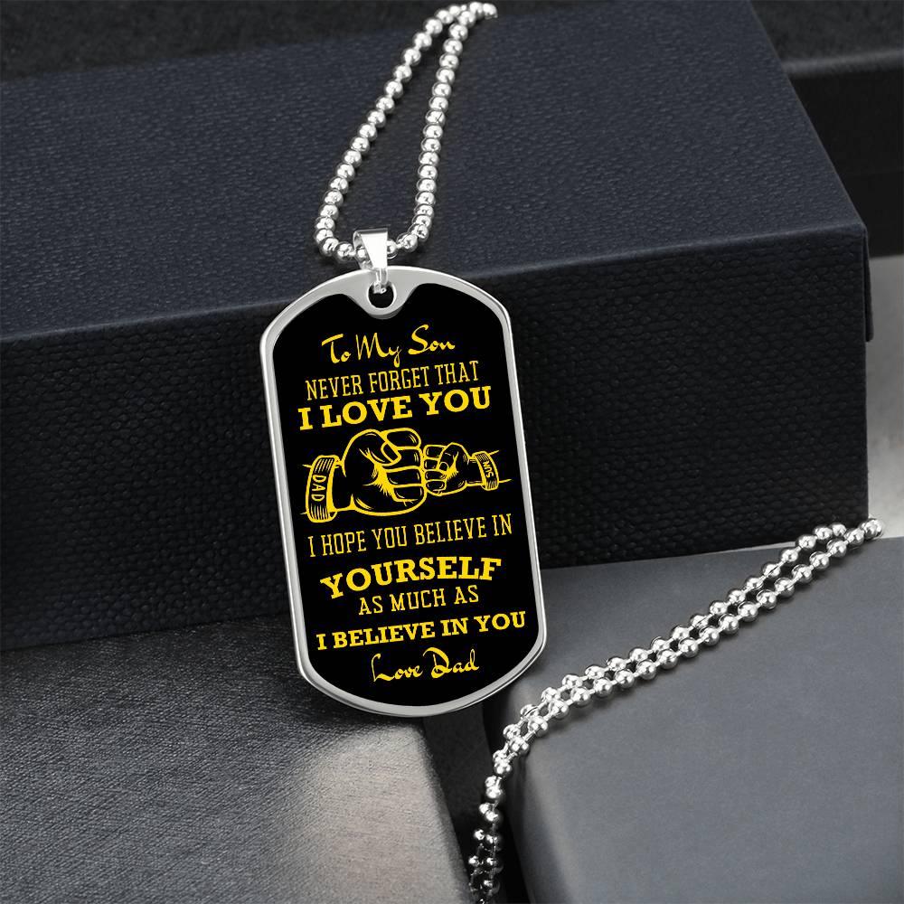 Father-Son Fist | Dog Tag - Kim’s Signature Beauty & Accessories (Store description)