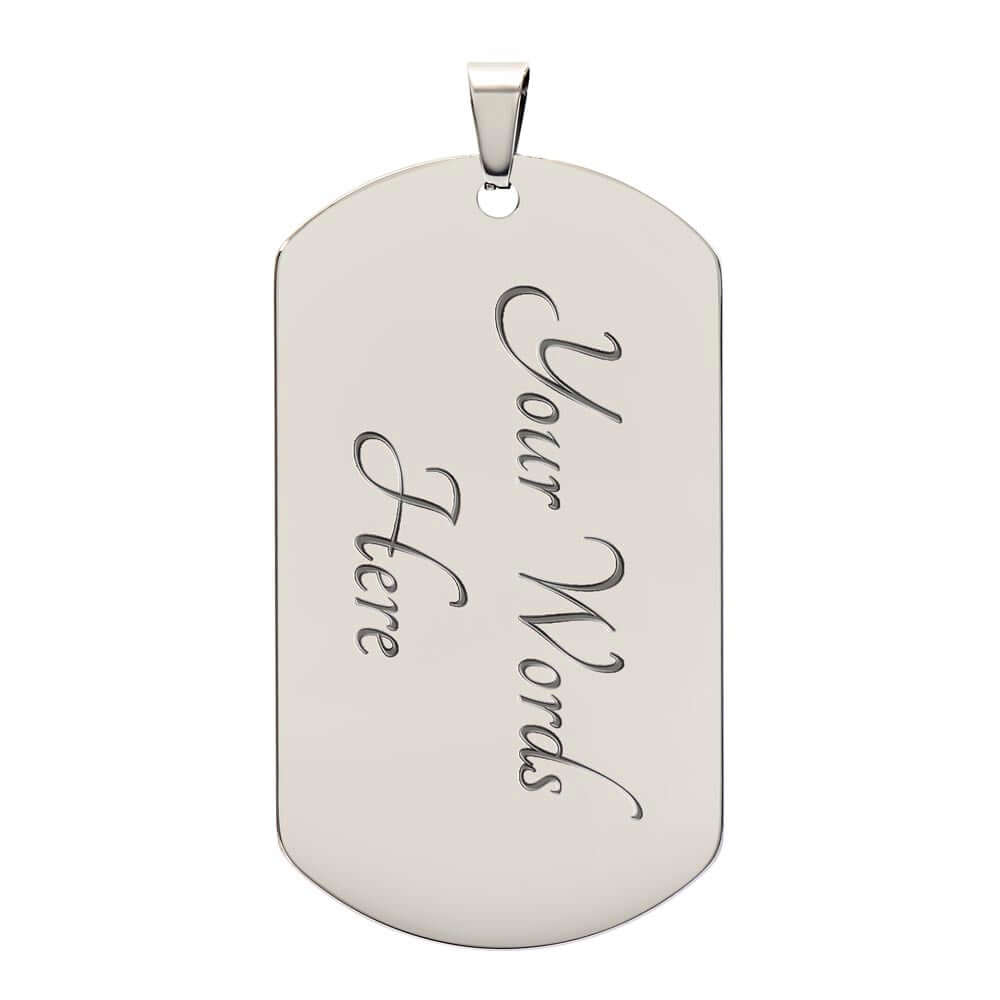 A Teacher | Dad is an honor | Dog Tag - Kim’s Signature Beauty & Accessories