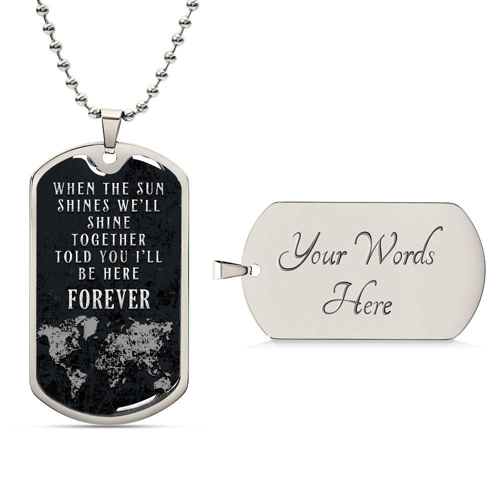 Forever Here Together Dog Tag - Kim’s Signature Beauty & Accessories