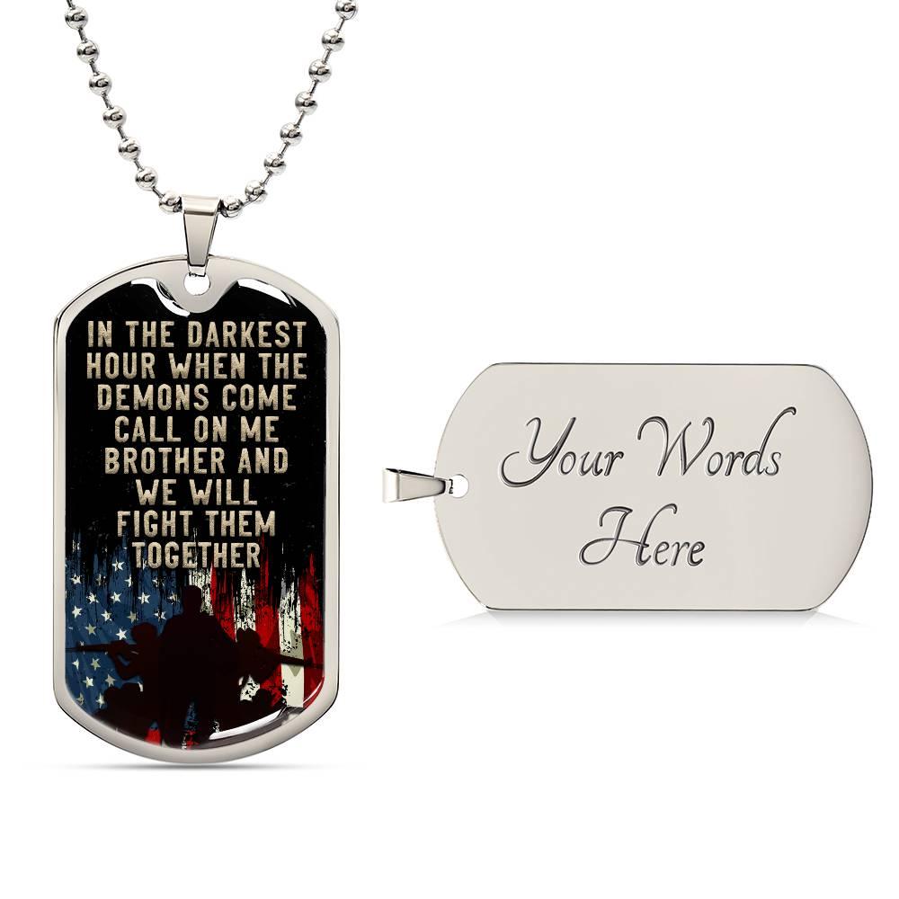 Brothers in Battle | Dog Tag - Kim’s Signature Beauty & Accessories
