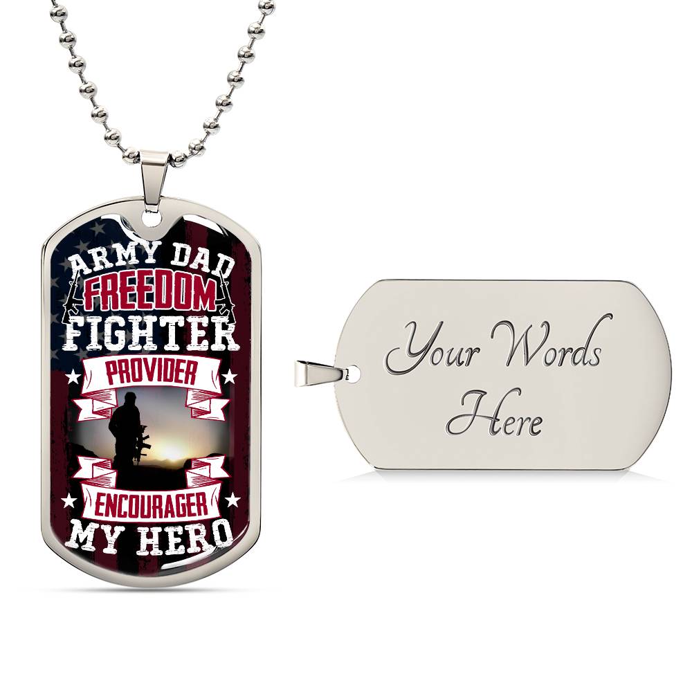 Freedom Fighter | Dog Tag - Kim’s Signature Beauty & Accessories (Store description)