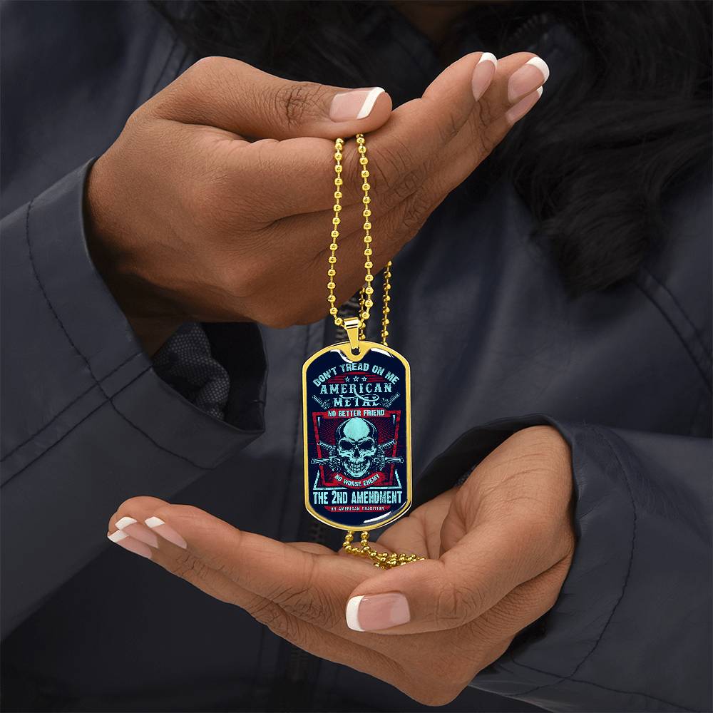 Don't Tread on Me Dog tag - Kim’s Signature Beauty & Accessories