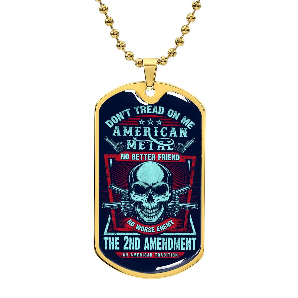 Don't Tread on Me Dog tag - Kim’s Signature Beauty & Accessories