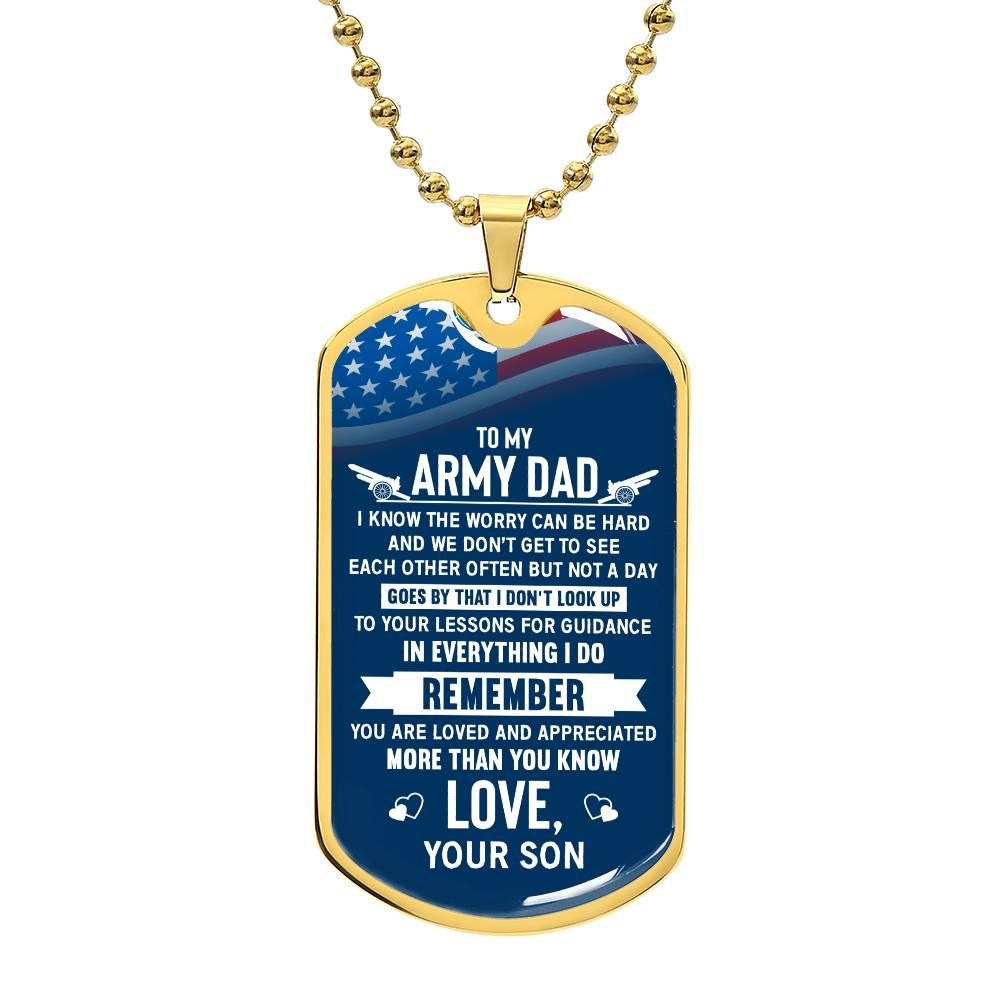 Lessons of Love Army Dad | Dog Tag - Kim’s Signature Beauty & Accessories