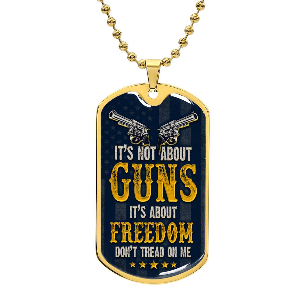 It's About Freedom Dog Tag - Kim’s Signature Beauty & Accessories (Store description)