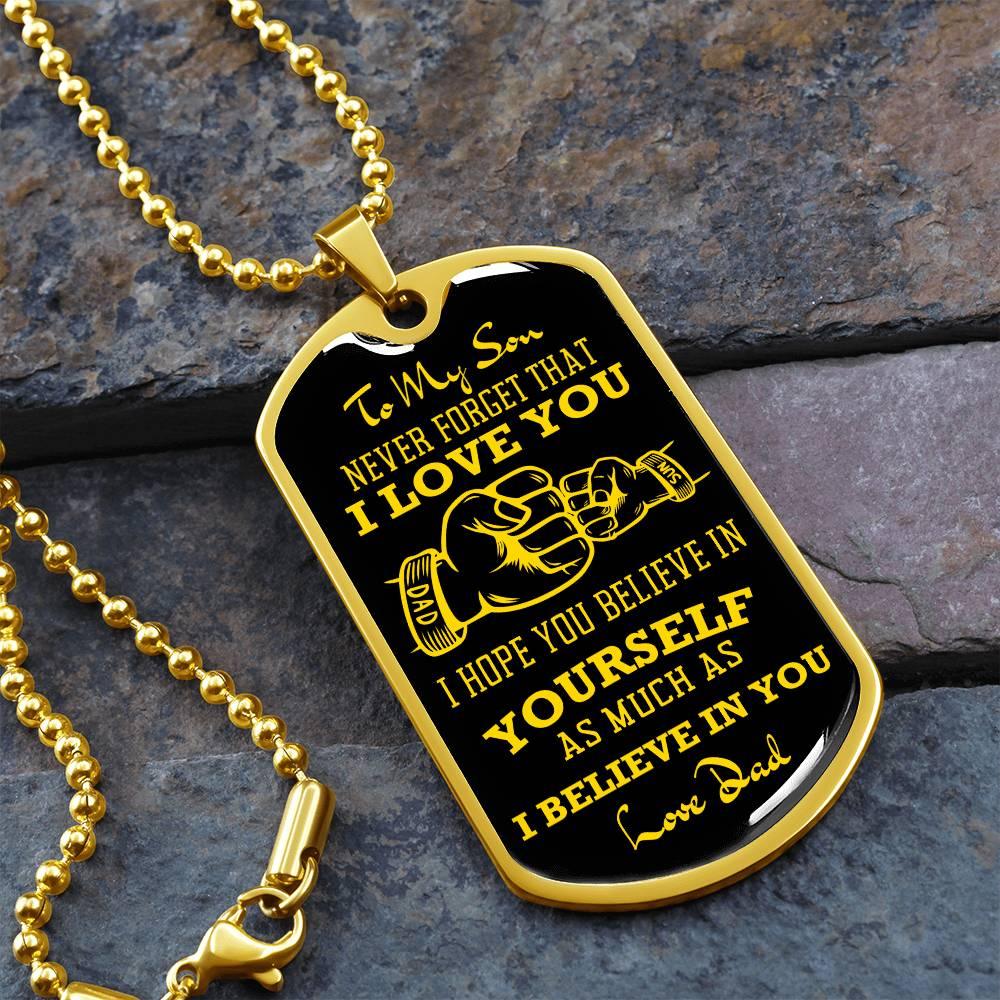 Father-Son Fist | Dog Tag - Kim’s Signature Beauty & Accessories (Store description)