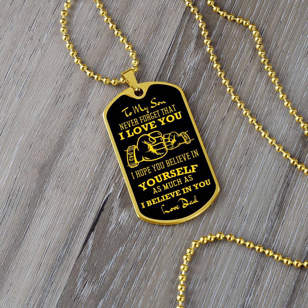 Father-Son Fist | Dog Tag - Kim’s Signature Beauty & Accessories (Store description)