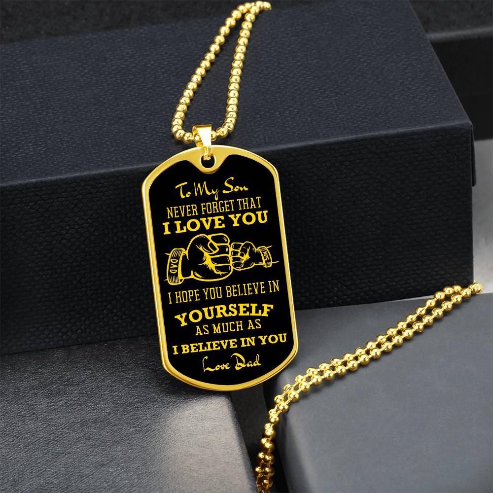 Father-Son Fist | Dog Tag - Kim’s Signature Beauty & Accessories (Store description)