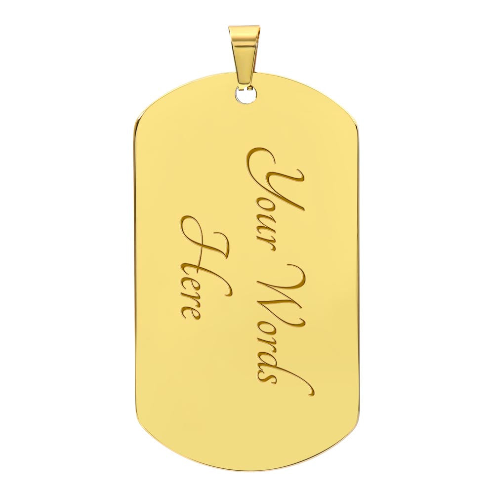 Don't Tread on Me Dog tag - Kim’s Signature Beauty & Accessories