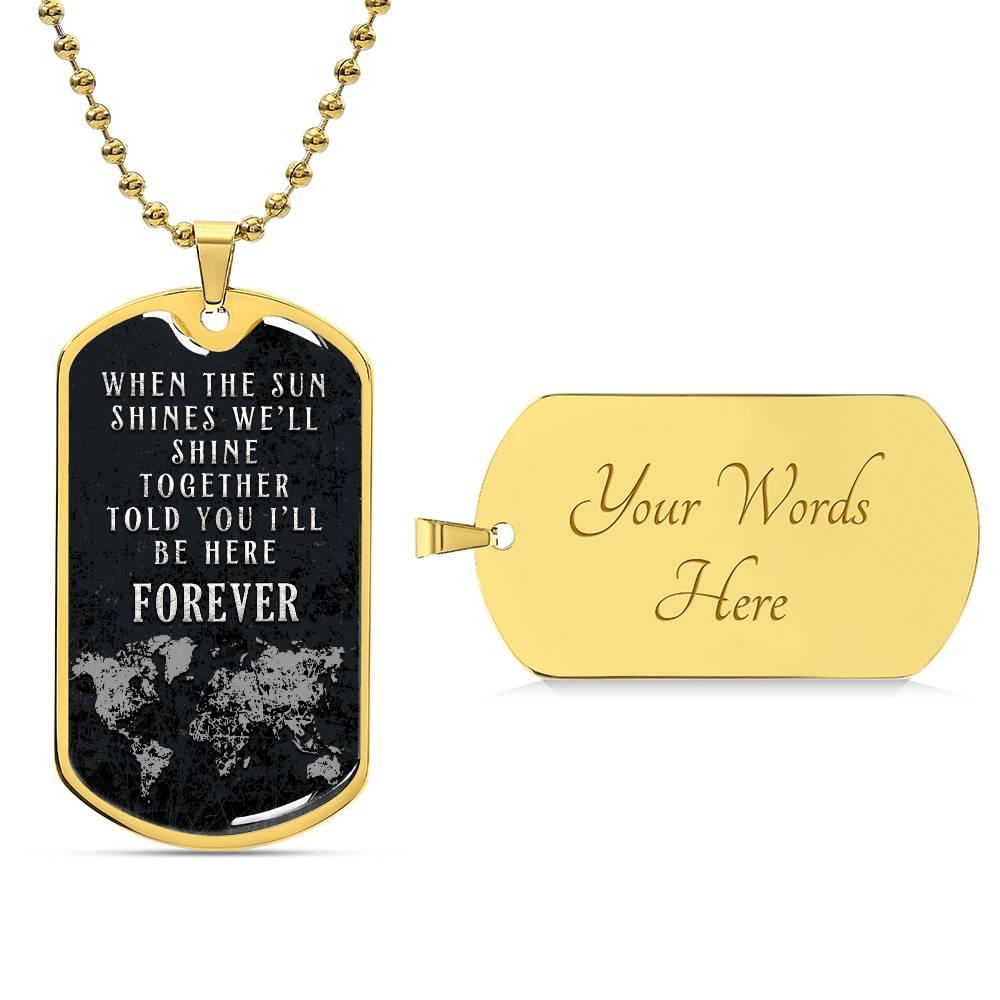 Forever Here Together Dog Tag - Kim’s Signature Beauty & Accessories
