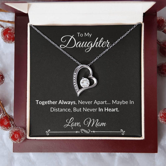 Daughter & Mom Together Always Necklace & Heartfelt Message Card - Kim’s Signature Beauty & Accessories
