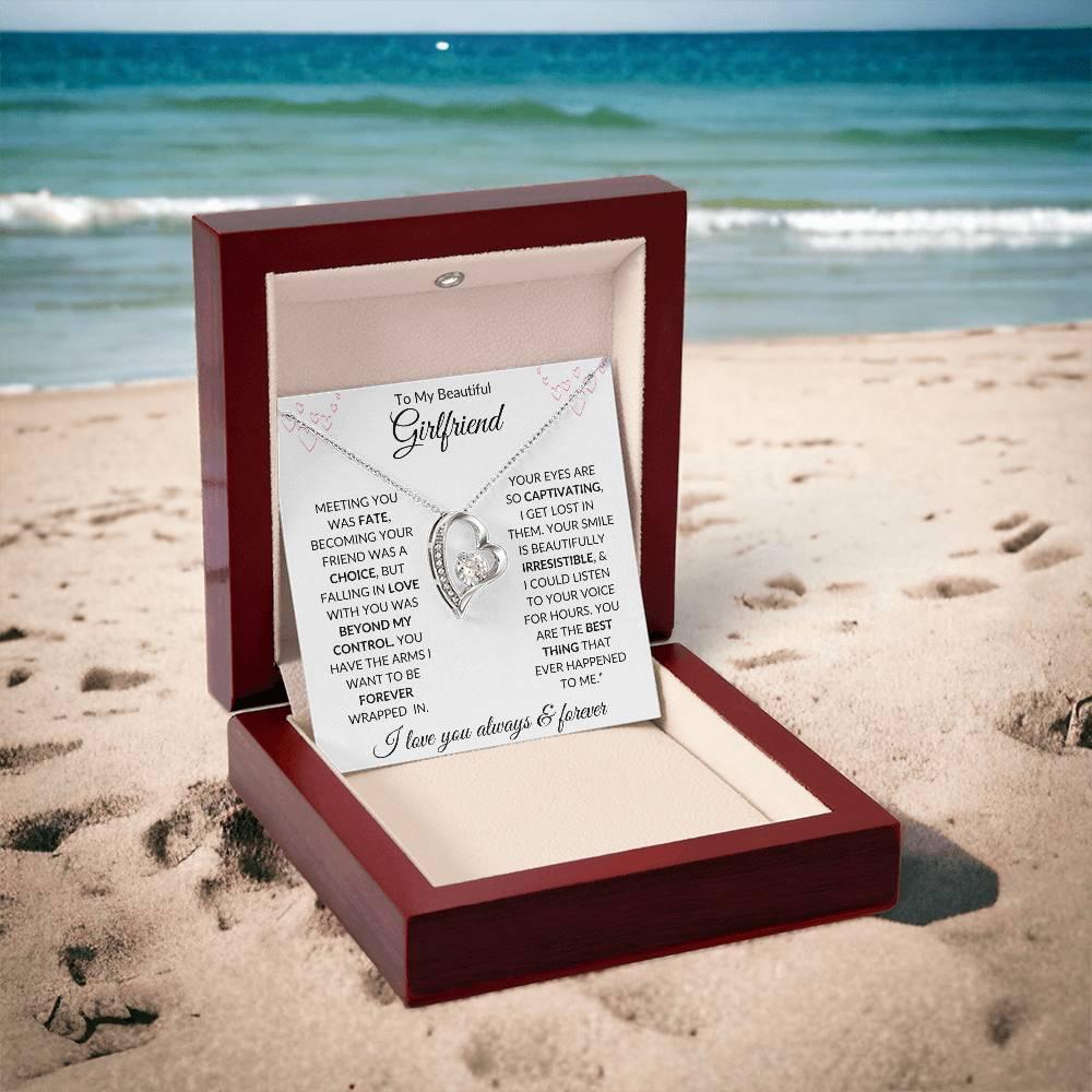 To My Beautiful Girlfriend Forever Heart Necklace - Kim’s Signature Beauty & Accessories (Store description)