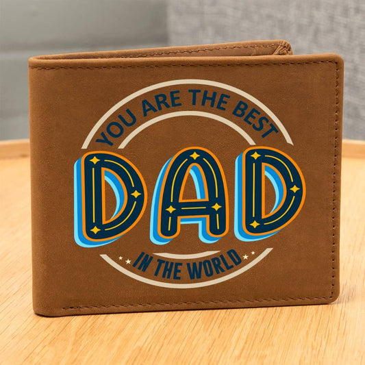 Dad, Your the Best! Leather Wallet - Kim’s Signature Beauty & Accessories