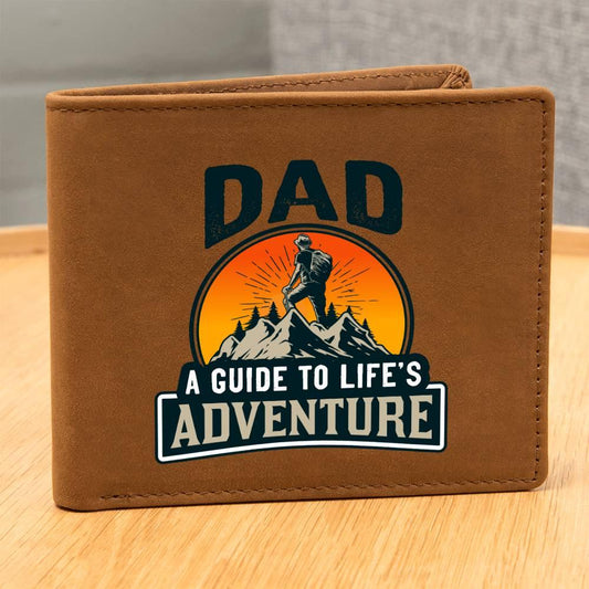 Dad, Life's Adventure Leather Wallet - Kim’s Signature Beauty & Accessories