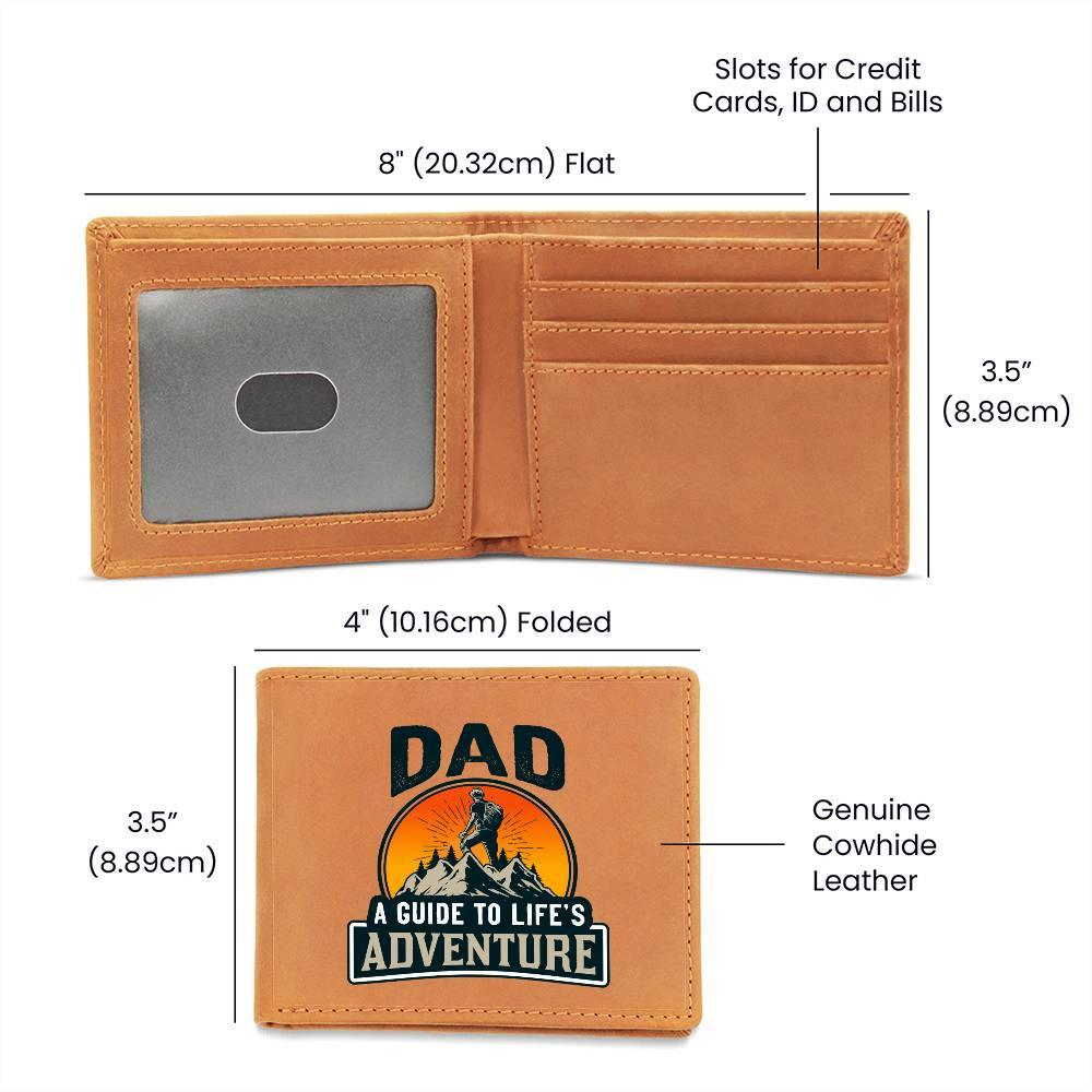 Dad, Life's Adventure Leather Wallet - Kim’s Signature Beauty & Accessories