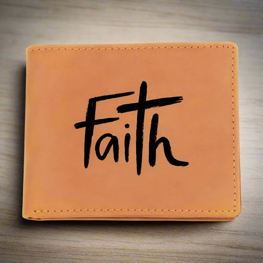 Faith- Men's Leather Wallet - Kim’s Signature Beauty & Accessories