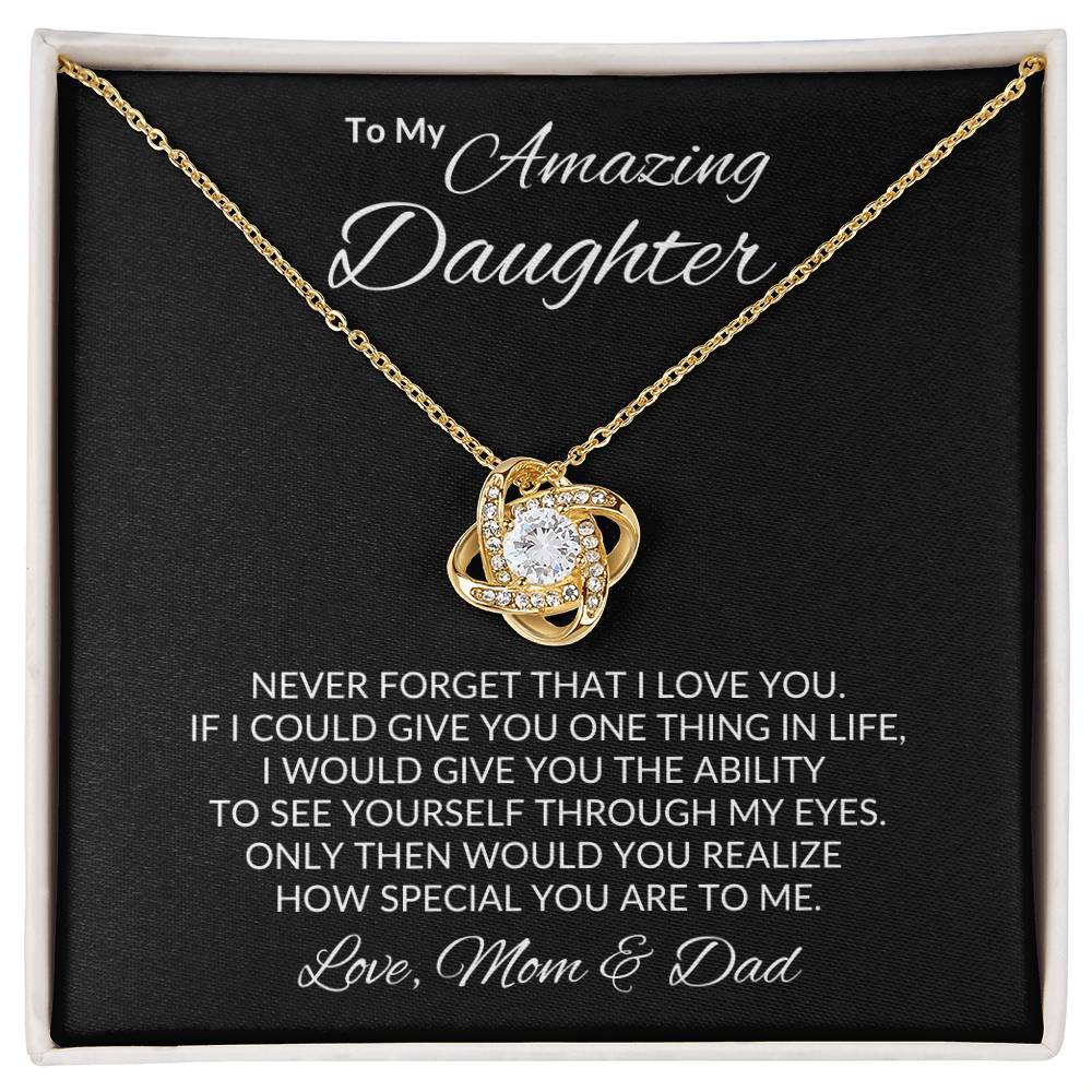 Amazing Daughter | Love Mom & Dad - Kim’s Signature Beauty & Accessories (Store description)