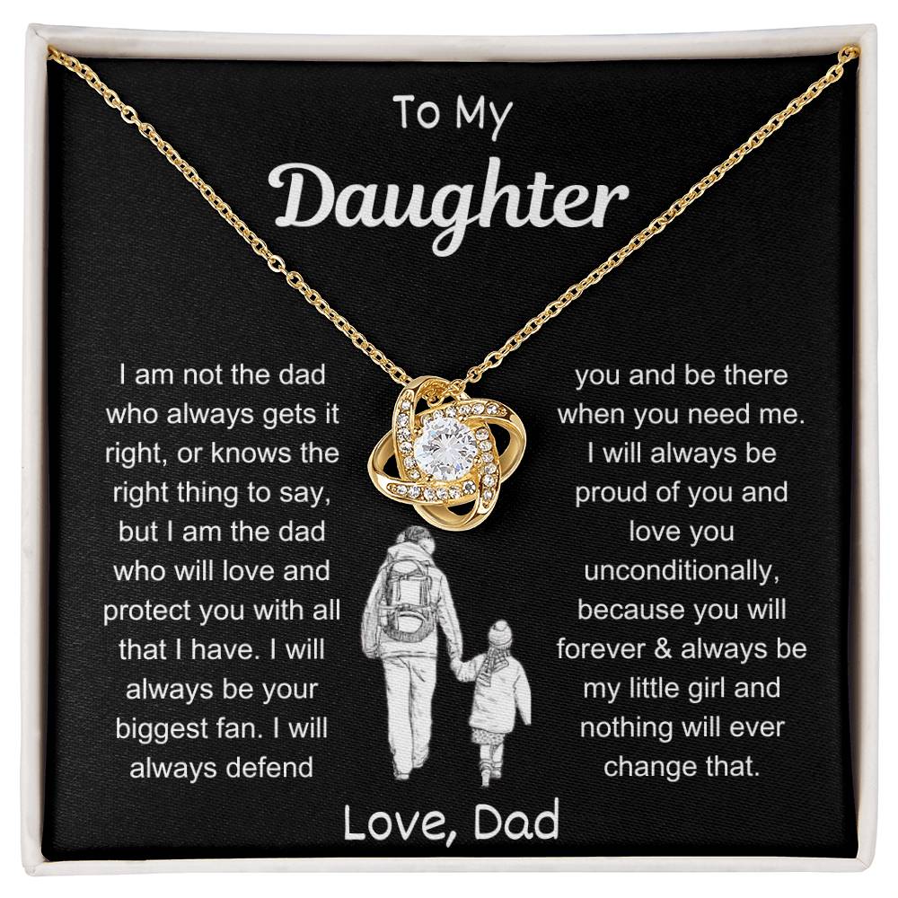 My Daughter | Love Knot Necklace - Kim’s Signature Beauty & Accessories (Store description)
