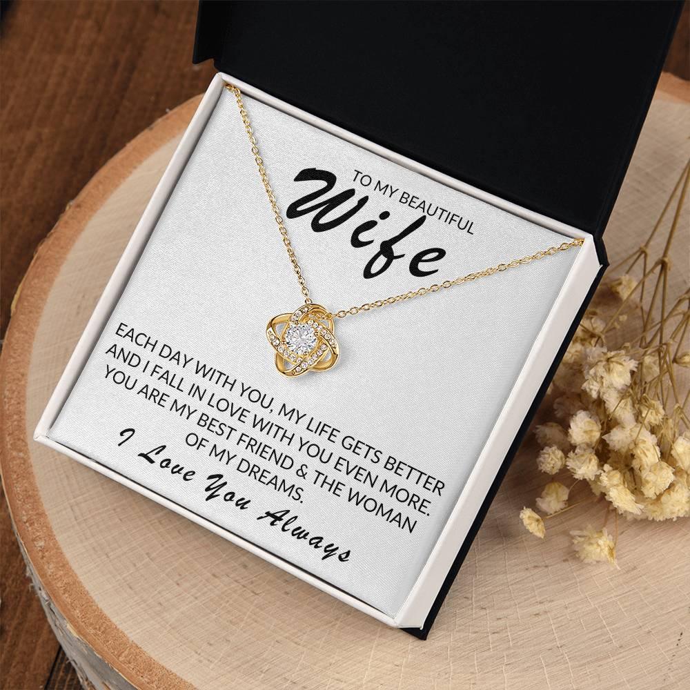 TO MY BEAUTIFUL WIFE LOVE KNOT - Kim’s Signature Beauty & Accessories (Store description)