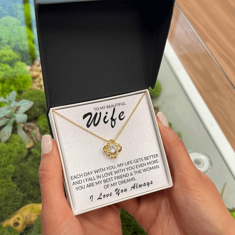 TO MY BEAUTIFUL WIFE LOVE KNOT - Kim’s Signature Beauty & Accessories (Store description)