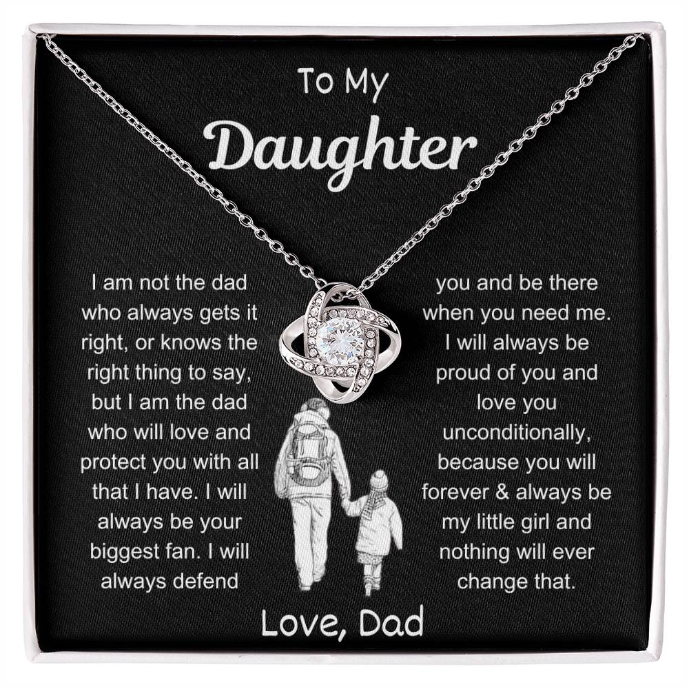 My Daughter | Love Knot Necklace - Kim’s Signature Beauty & Accessories (Store description)