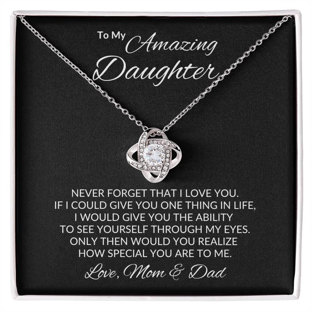 Amazing Daughter | Love Mom & Dad - Kim’s Signature Beauty & Accessories (Store description)