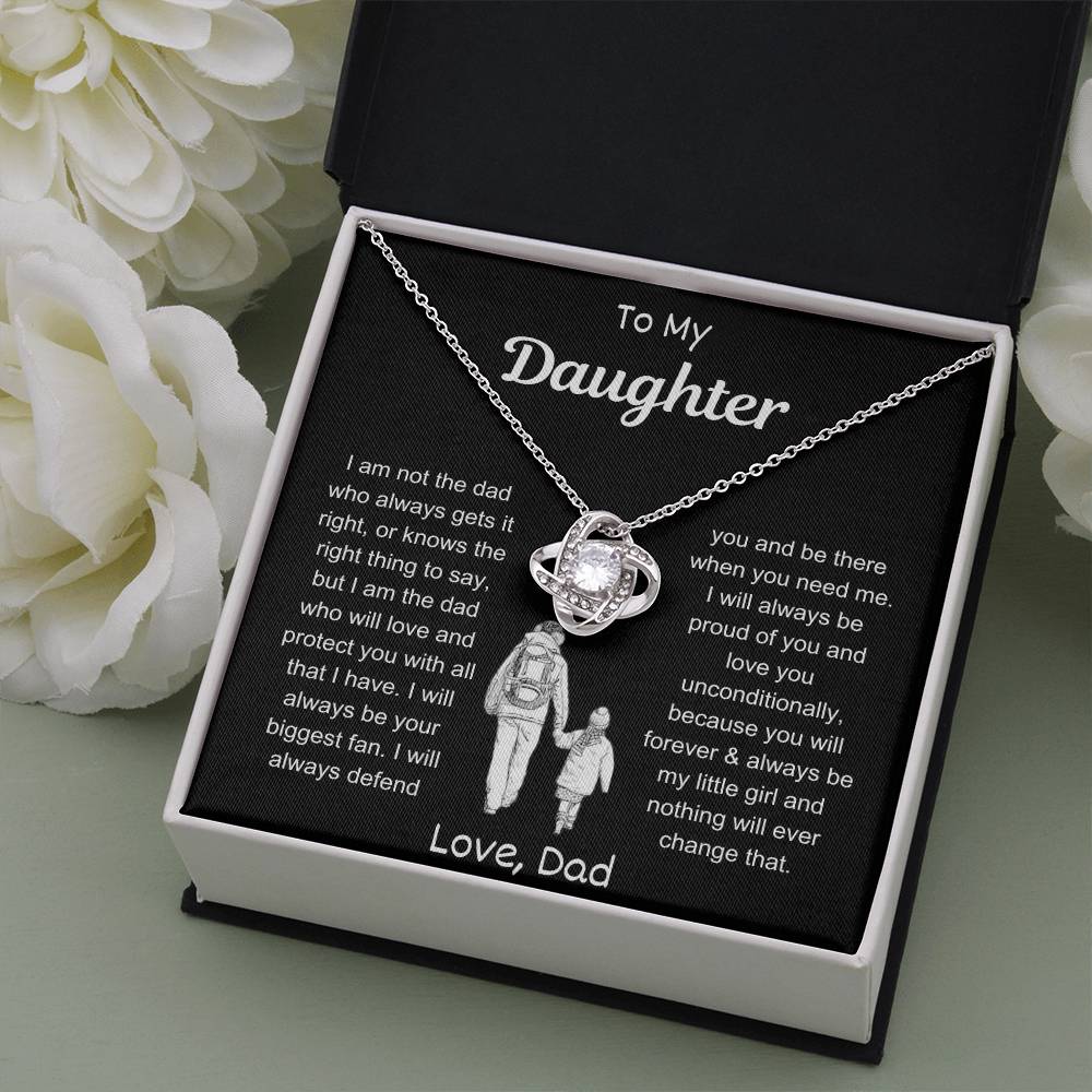My Daughter | Love Knot Necklace - Kim’s Signature Beauty & Accessories (Store description)